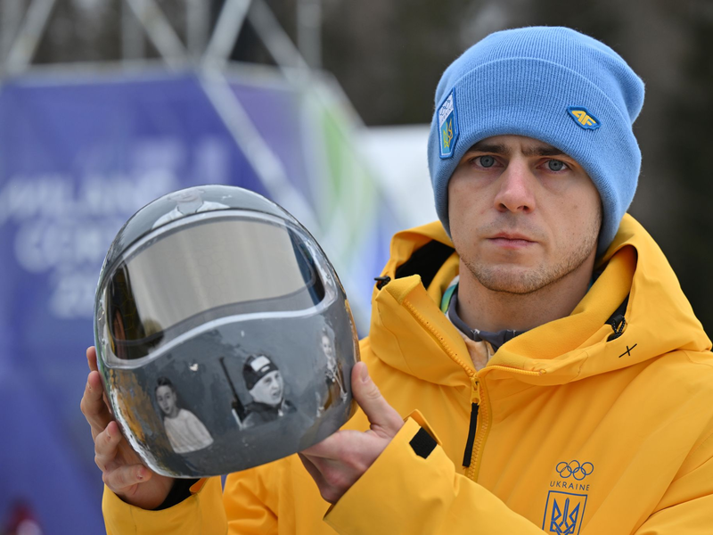 Von den olympischen Wettbewerben ausgeschlossen: Der ukrainische Skeleton-Pilot  Wladislaw Heraskewytsch. - Foto: Robert Michael/dpa