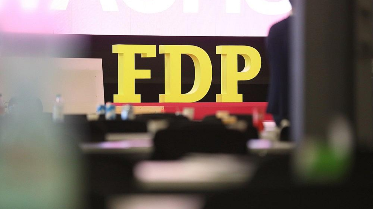 FDP-Logo auf Parteitag (Archiv) - Foto: via dts Nachrichtenagentur