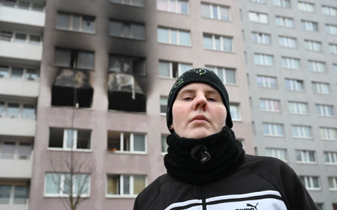 Linda Rockmann half Mietern und kochte Tee für Betroffene.  - Foto: Markus Lenhardt/dpa