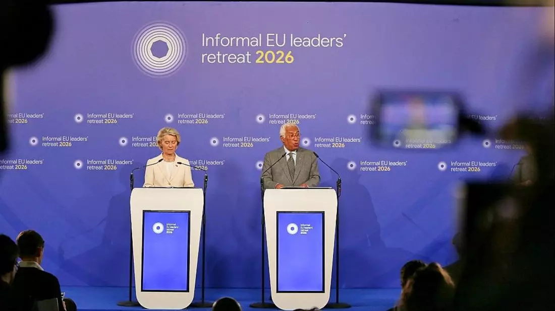 Ursula von der Leyen und Antonio Costa am 12.02.2026 - Bild: via dts Nachrichtenagentur
