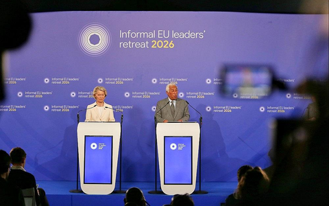 Ursula von der Leyen und Antonio Costa am 12.02.2026 - Foto: via dts Nachrichtenagentur