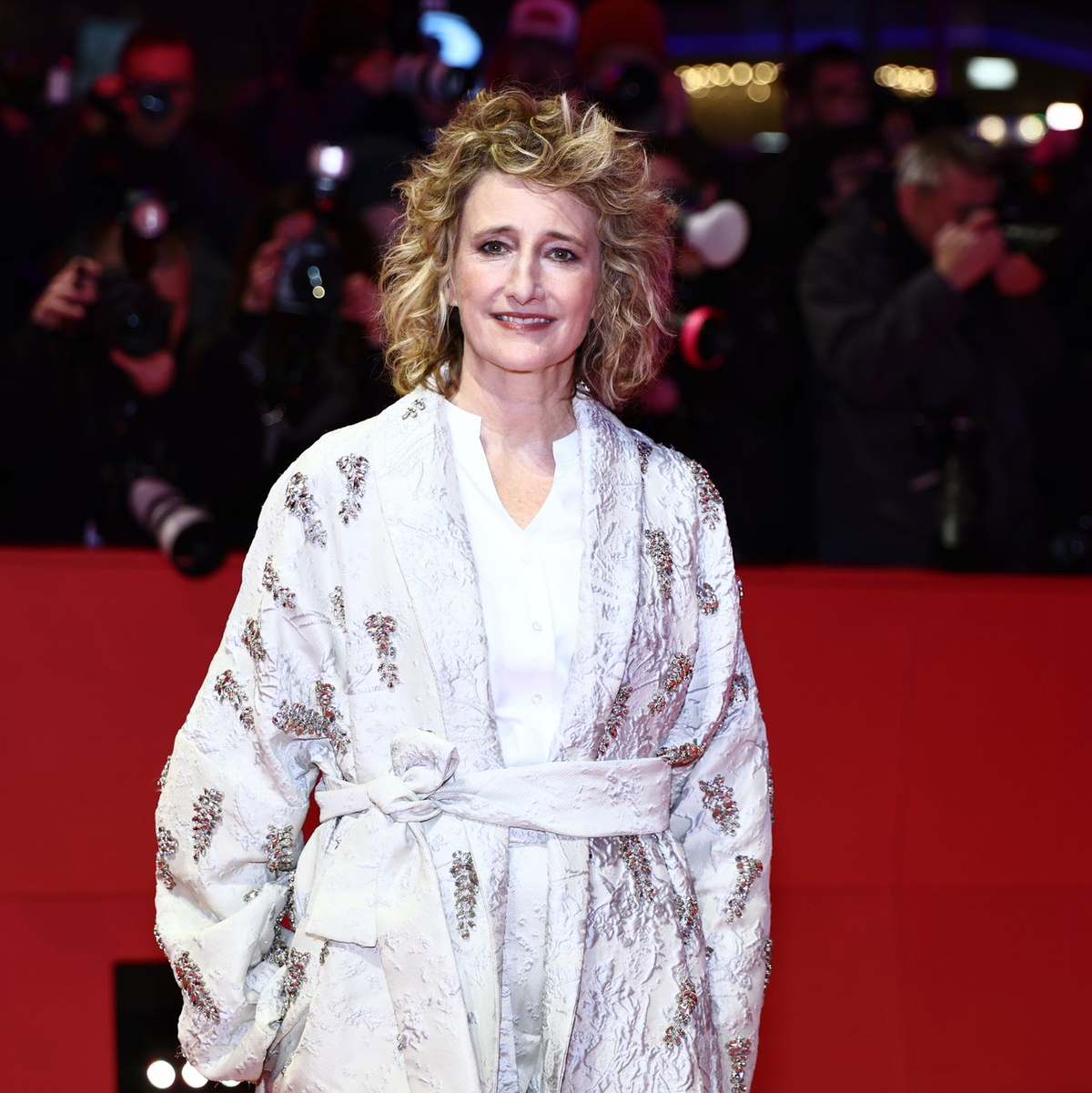 Tricia Tuttle auf dem Teppich. - Foto: Christoph Soeder/dpa