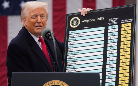 US-Präsident Donald Trump hatte im vergangenen Jahr höhere Zölle gegen Taiwan angekündigt. (Archivbild) - Foto: Mark Schiefelbein/AP/dpa