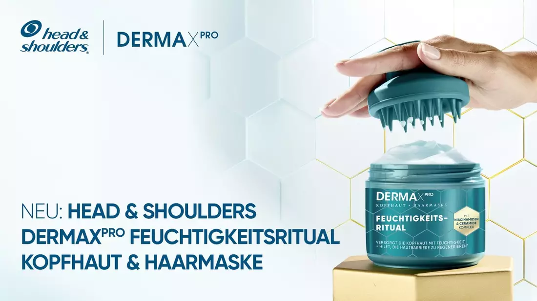 Eine gesunde Kopfhaut ist die Basis für schönes Haar - Jetzt bekommt sie ein eigenes Ritual / Neu: Head & Shoulders DERMAXPRO Feuchtigkeitsritual Kopfhaut und Haarmaske - Bild: presseportal.de
