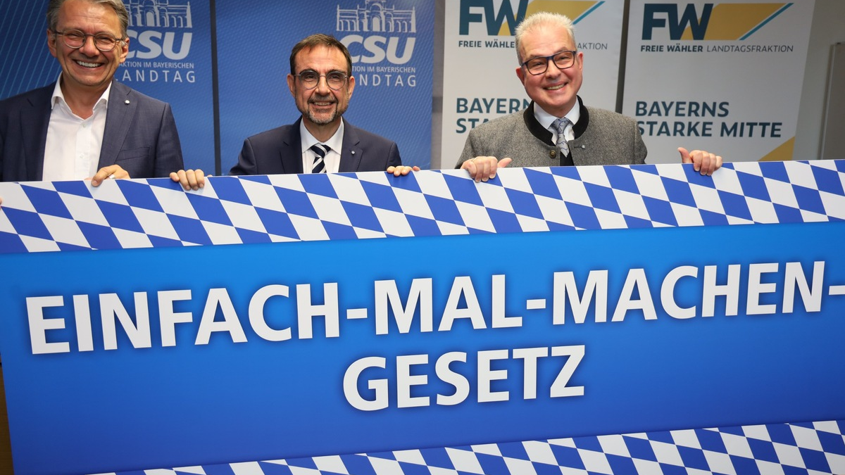 Regierungsfraktionen CSU und FREIE WÄHLER bringen 
