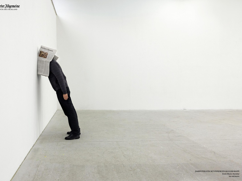 Erkenntnis durch Perspektivwechsel: Erwin Wurm wird kluger Kopf - Foto: presseportal.de