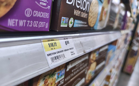 Preise in einem US-Supermarkt (Archiv) - Foto: via dts Nachrichtenagentur