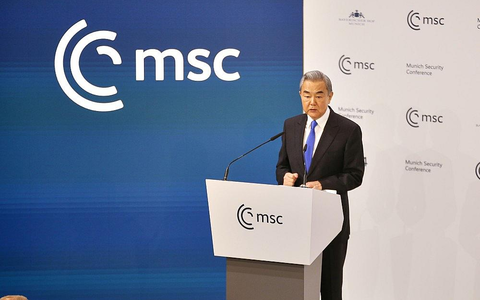 Wang Yi am 14.02.2026 - Foto: via dts Nachrichtenagentur