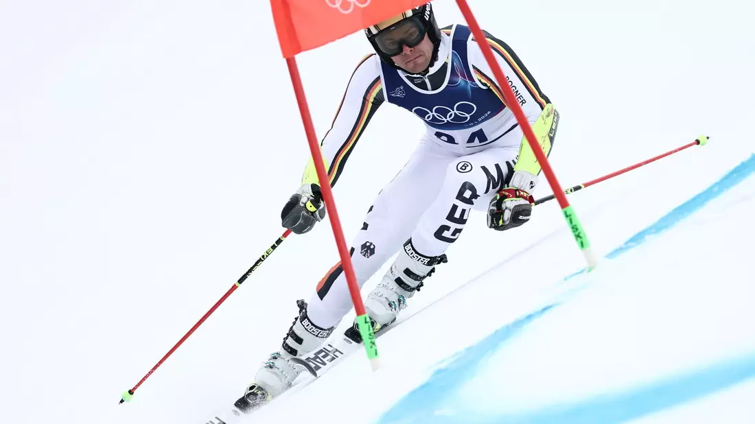 Bester Deutscher im Riesenslalom: Alexander Schmid. - Bild: Gabriele Facciotti/AP/dpa