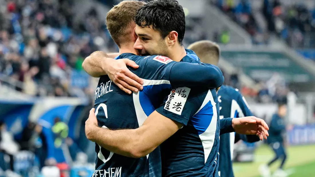 Hoffenheim jubelt im Baden-Duell mit dem SC Freiburg. - Bild: Uwe Anspach/dpa