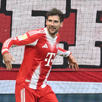  Leon Goretzka nach seinem Tor in Bremen. - Foto: Carmen Jaspersen/dpa