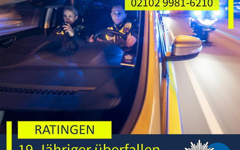 POL-ME: 19-Jähriger überfallen und ausgeraubt: Polizei ermittelt und bittet um Hinweise - 2602059 - Foto: presseportal.de