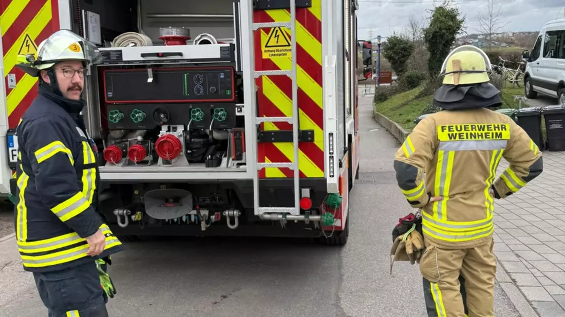 FW Weinheim: Brandmeldeanlage im Pilgerhaus löst aus. Angebranntes Popcorn als Ursache - Bild: presseportal.de
