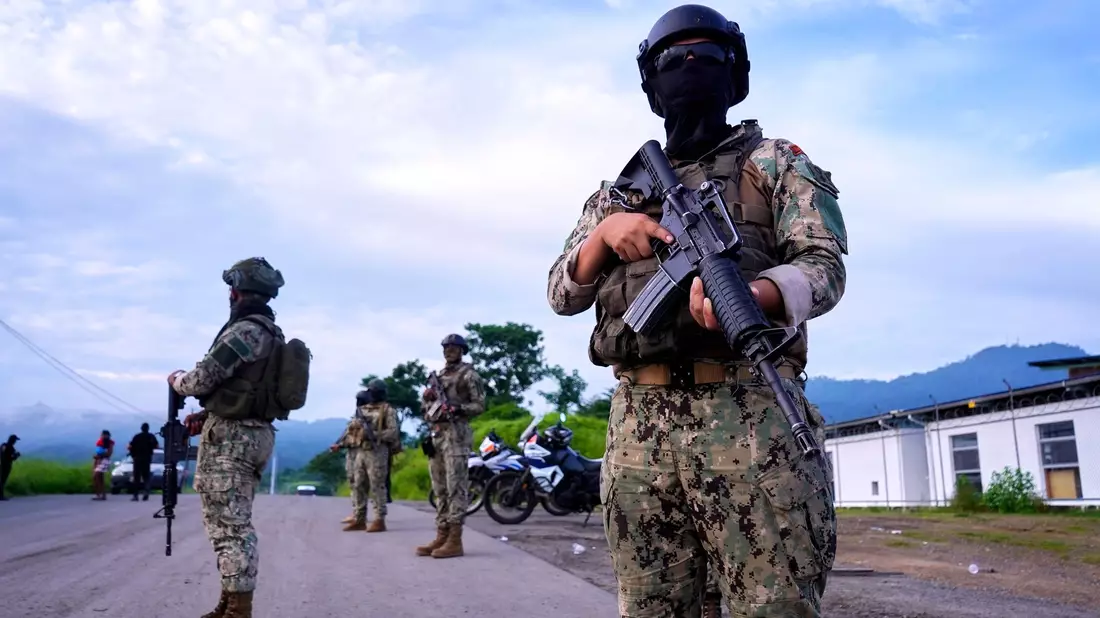 In Ecuador sind acht abgetrennte menschliche Köpfe in Jutesäcken am Straßenrand entdeckt worden. (Archivbild) - Bild: Cesar Munoz/AP/dpa