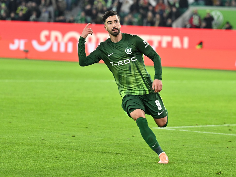 Mohamed Amoura jubelt - Foto: Swen Pförtner/dpa