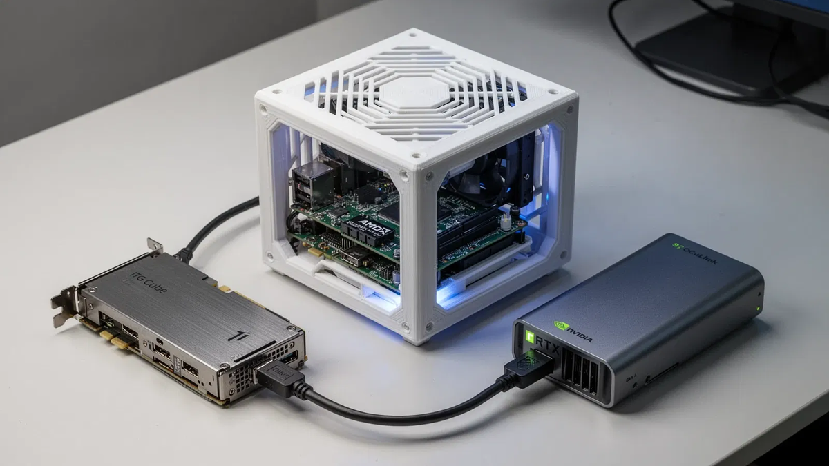 ITG Cube: 3D-gedruckter Mini-PC holt Spiele-Power ins Wohnzimmer - Foto: über boerse-global.de