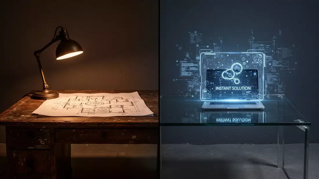 KI schafft leichte Erfolge – aber zu welchem Preis? Illustration mit AI erstellt übermittelt durch boerse-global.de