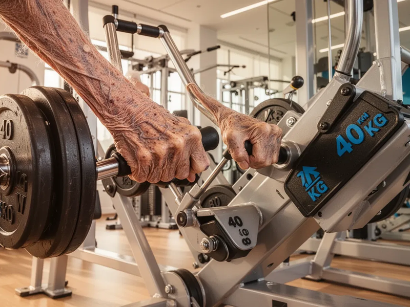 Rudolf Götz stemmt mit 100 Jahren 40 Kilo an der Beinpresse - Foto: über boerse-global.de