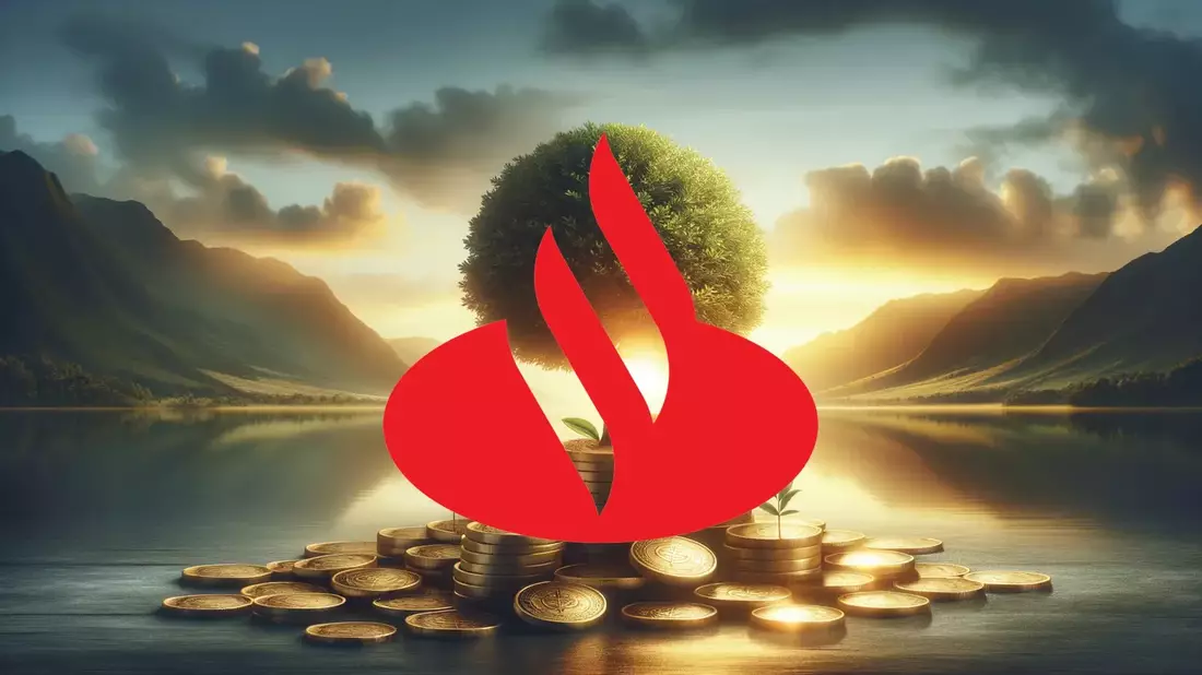 Santander se enfrenta al escepticismo de los mercados tras su gran adquisición en EE.UU. Illustration mit AI erstellt übermittelt durch boerse-global.de
