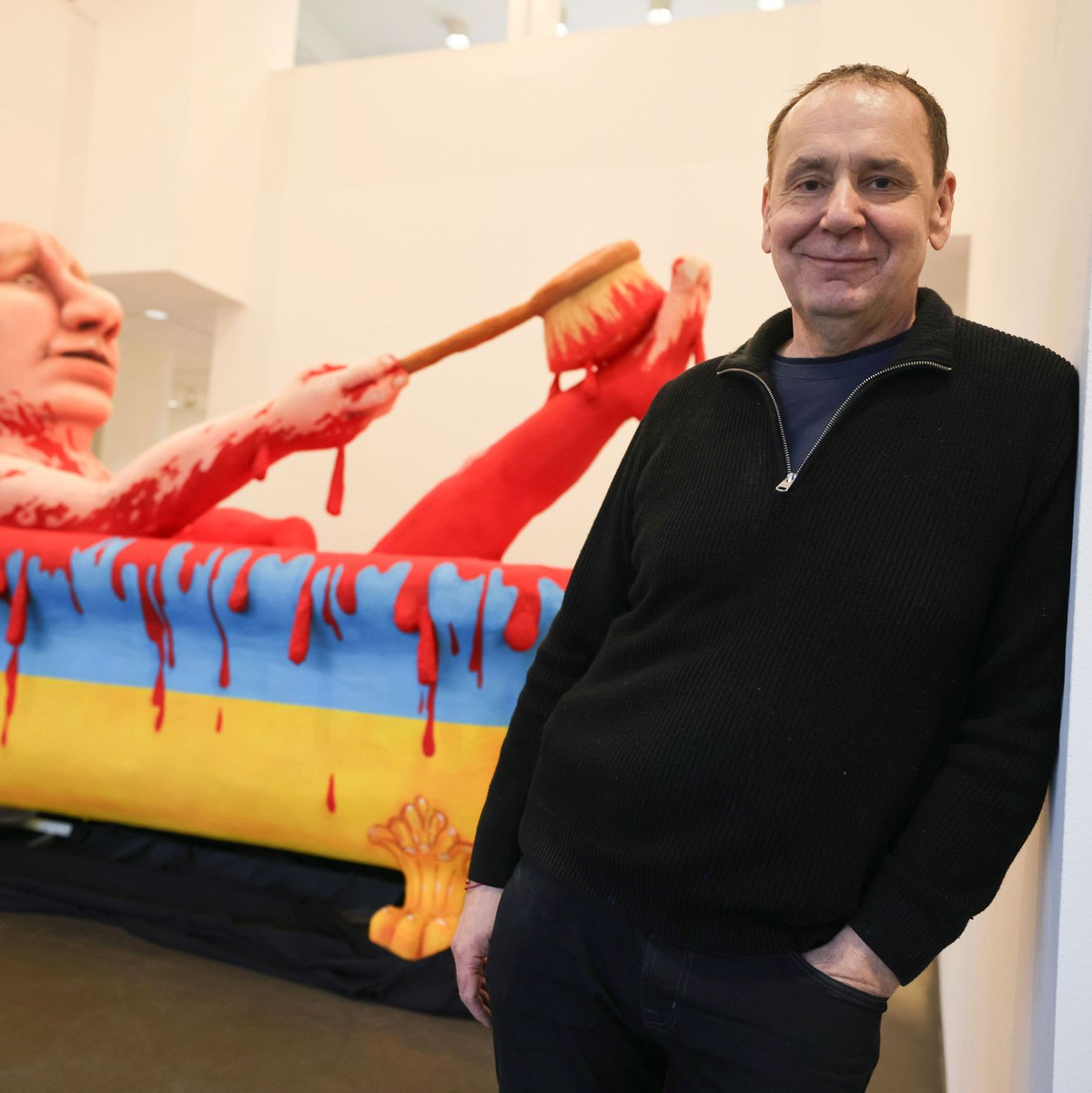 Mit Spannung erwartet: Jacques Tillys neue Rosenmontagswagen. (Archivbild) - Foto: Oliver Berg/dpa