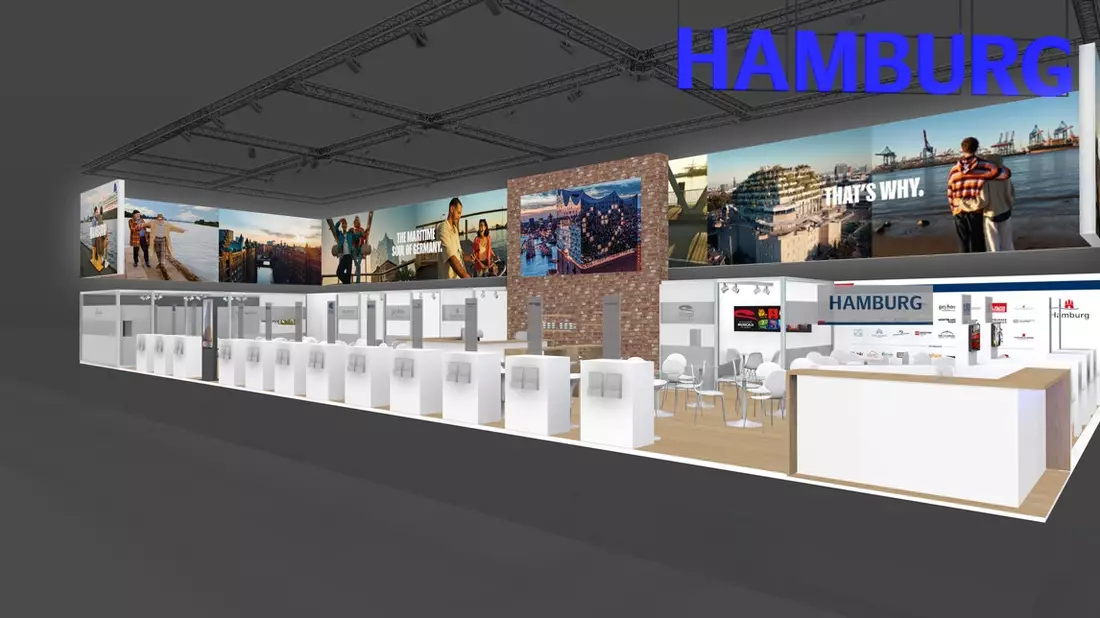 Hamburg zeigt Flagge auf der ITB 2026 - starker Gemeinschaftsauftritt mit neuem Standdesign im Hub27 - Bild: presseportal.de