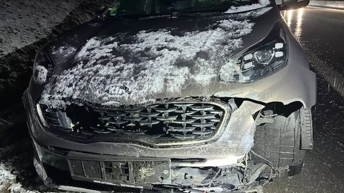 POL-PDLD: A65/AS LD-Nord (Dammheim) - Zwei Unfälle wegen Straßenglätte - Bild: presseportal.de