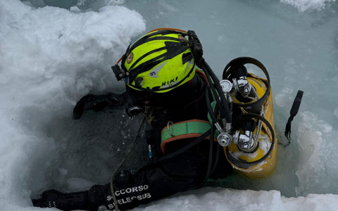 Auch die Suche von Tauchern brachte keinen Erfolg.  - Foto: -/Italienische Bergwacht/dpa