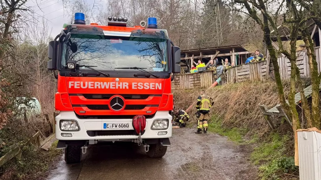 FW-E: Gestürztes Pferd in Kupferdreh - Tierärztin muss Pferd einschläfern - Bild: presseportal.de