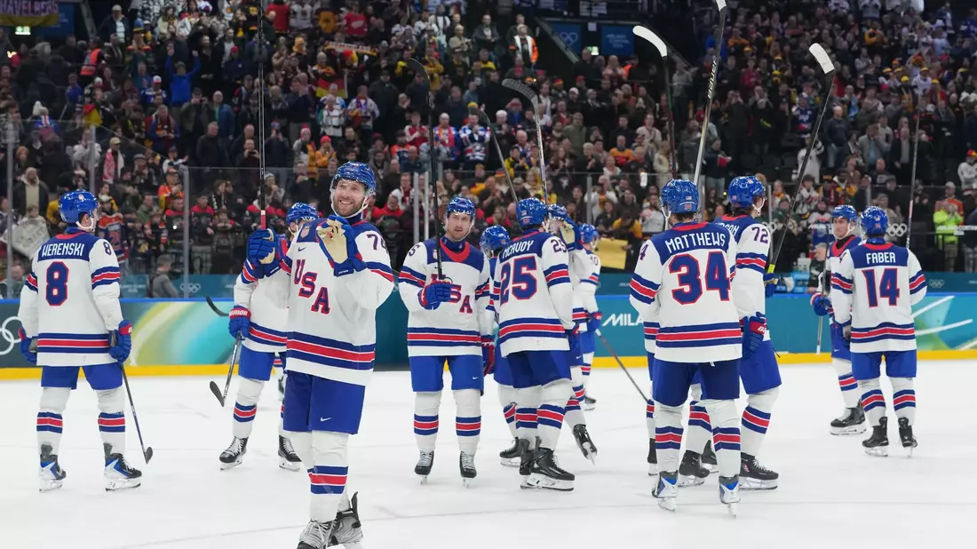 Trump will italienischen Berichten zufolge das US-Eishockey-Team anfeuern, wenn es die Mannschaft ins Finale schaffen sollte. (Archivbild) - Bild: Carolyn Kaster/AP/dpa