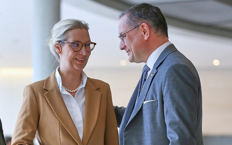 Alice Weidel und Tino Chrupalla (Archiv) - Foto: via dts Nachrichtenagentur