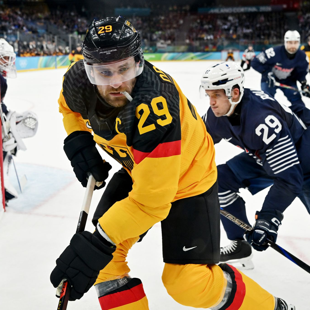 Superstar Leon Draisaitl sammelte drei Scorerpunkte gegen Frankreich. - Foto: Peter Kneffel/dpa