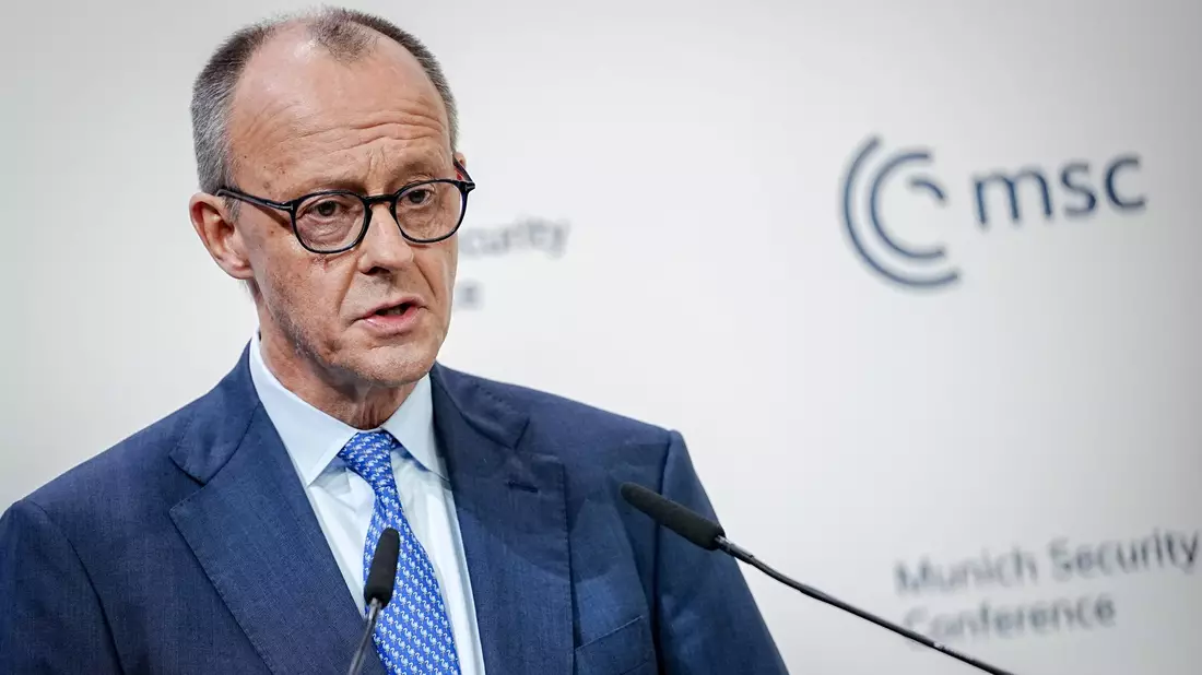 Der Kanzler mit seiner Rede in München erheblich dazu beigetragen, dass nun intensiv über eine europäische nukleare Abschreckung diskutiert wird.  - Bild: Kay Nietfeld/dpa