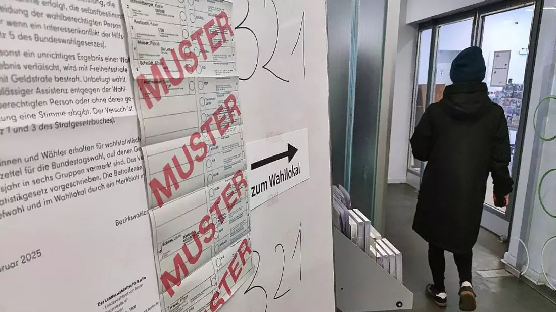 Wahllokal bei Bundestagswahl 2025 (Archiv) - Bild: via dts Nachrichtenagentur