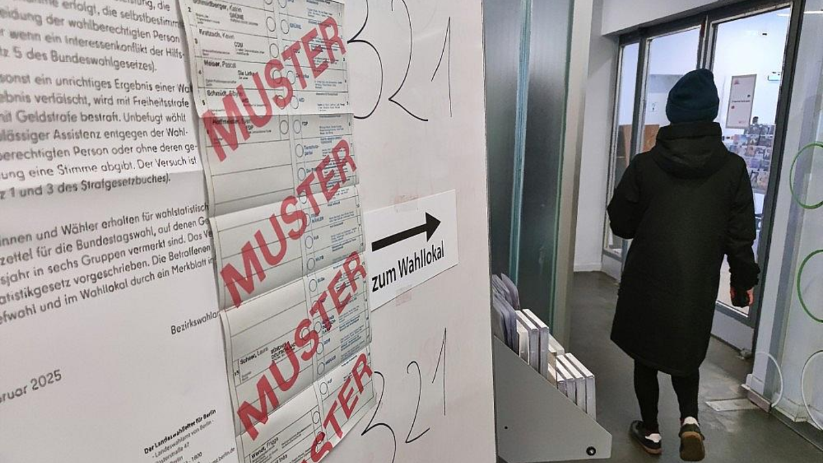 Wahllokal bei Bundestagswahl 2025 (Archiv) - Foto: via dts Nachrichtenagentur