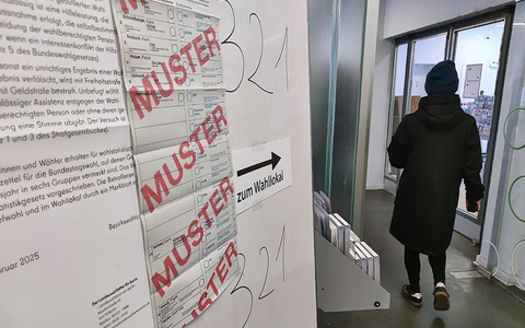 Wahllokal bei Bundestagswahl 2025 (Archiv) - Foto: via dts Nachrichtenagentur