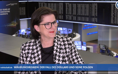 Jessica Schwarzer: „Der Ver-Fall des Dollars - seit Donald Trump ging es 20 Prozent abwärts - Foto: inside-wirtschaft.de