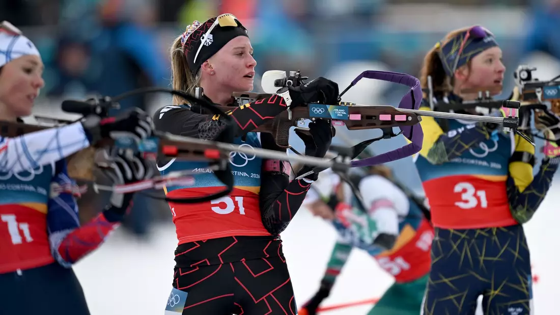 Julia Tannheimer (M) machte ein ganz starkes Rennen. - Bild: Hendrik Schmidt/dpa