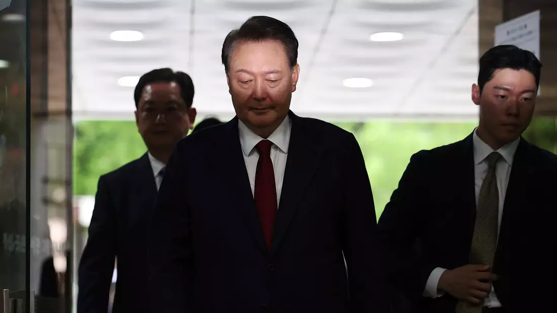 Ex-Präsident Yoon Suk Yeol droht die Todesstrafe. (Archivfoto) - Bild: Kim Hong-Ji/Pool Reuters/AP/dpa
