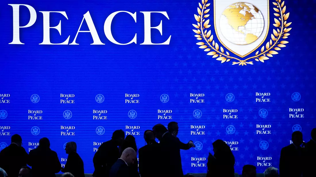 Der Friedensrat wurde vor einem Monat gegründet - beim Weltwirtschaftsforum in Davos. (Archivbild) - Bild: Gian Ehrenzeller/KEYSTONE/dpa