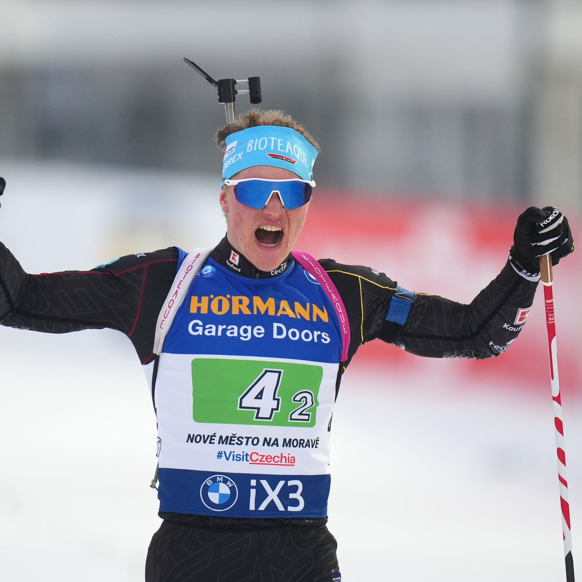 Der Bayer Leonhard Pfund gilt als großes deutsches Talent - Foto: Petr David Josek/AP/dpa