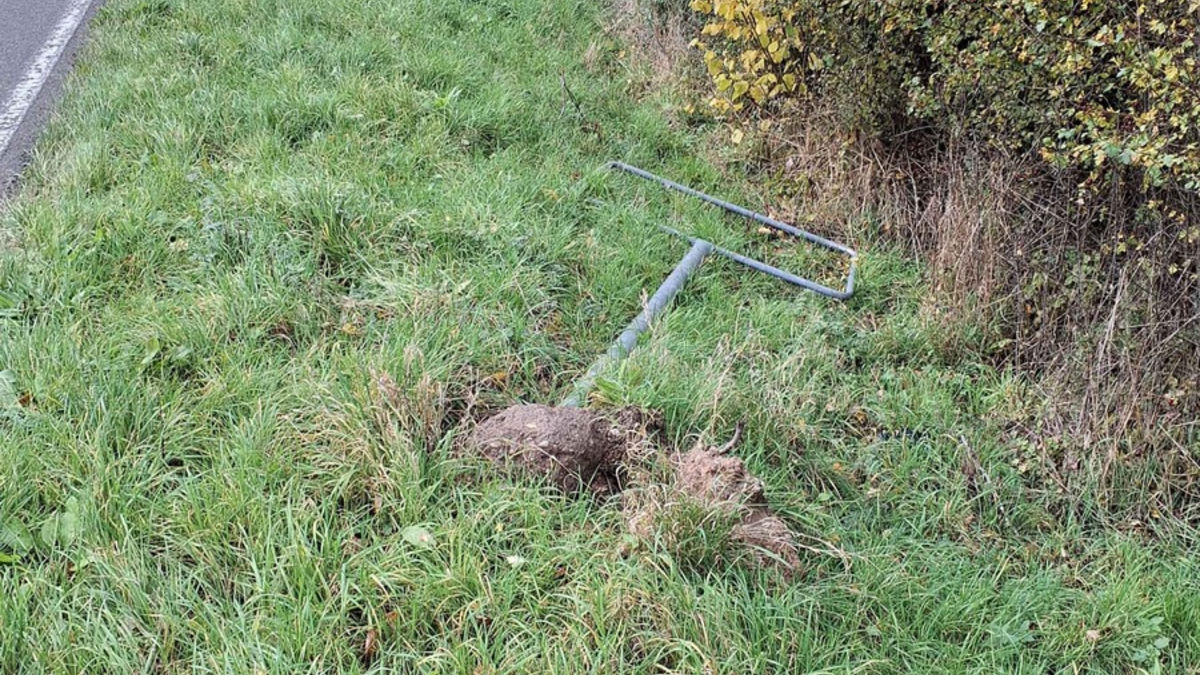 POL-PDTR: Diebstahl von Ortsschild in Pluwig - Foto: presseportal.de