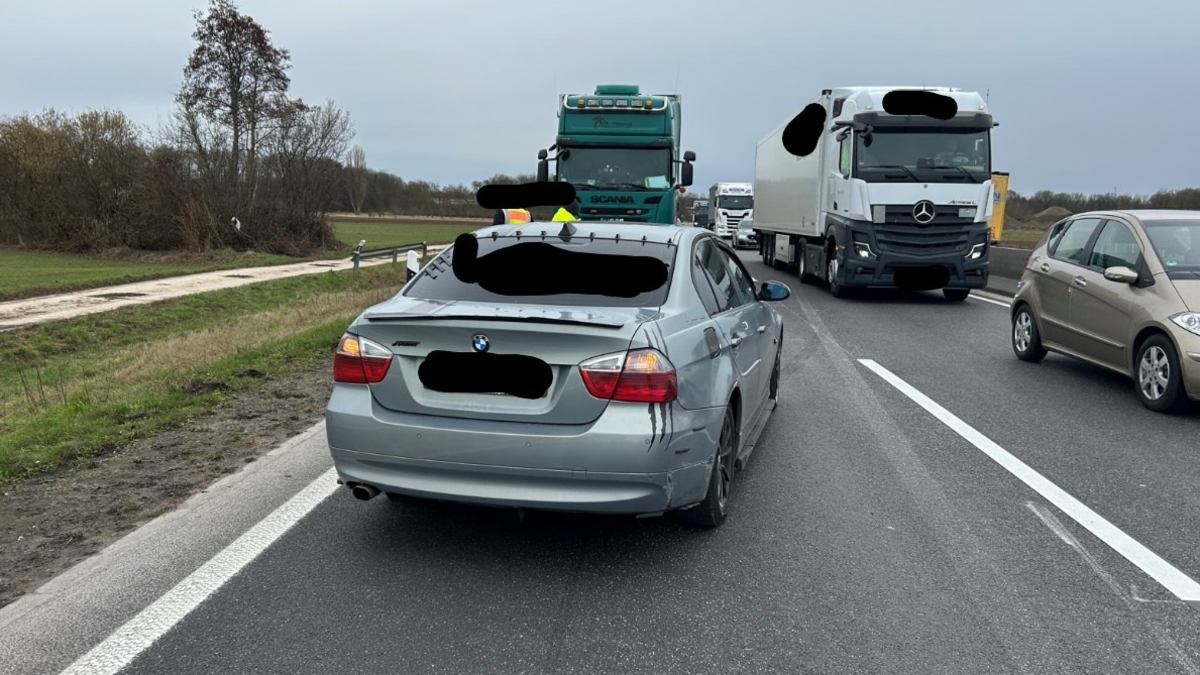 POL-PDLD: A65/AS Rohrbach - Pkw nach Fahrstreifenwechsel geschleudert - Foto: presseportal.de
