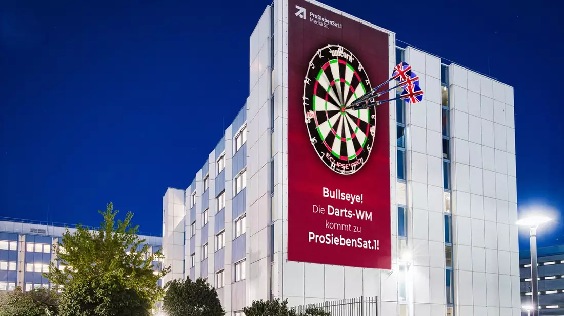 Bullseye! ProSiebenSat.1 erwirbt Übertragungsrechte für die Darts-Weltmeisterschaften ab 2027 - Bild: ProSiebenSat.1/Markus Brönner, presseportal.de