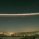 Ein Teil der Rakete Falcon 9 tritt am 19. Februar 2025 in die Atmosphäre ein. - Foto: Gerd Baumgarten/Nature/dpa