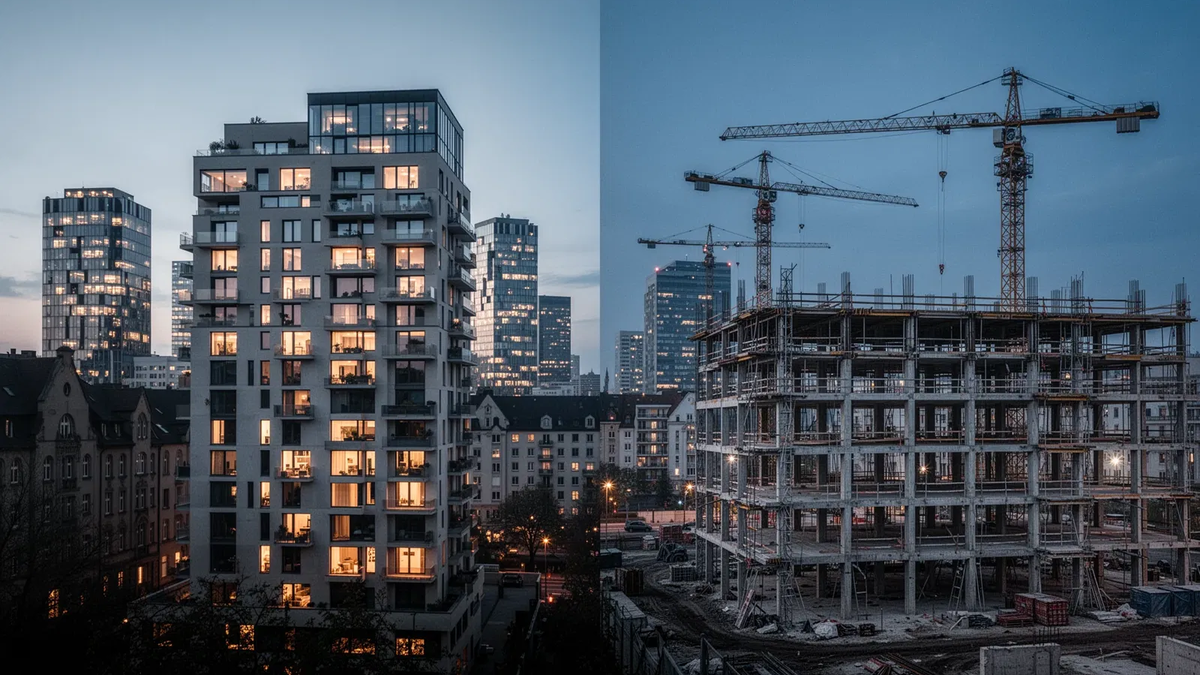 Immobilienmarkt: Baugenehmigungen steigen, Mieten klettern weiter - Foto: über boerse-global.de