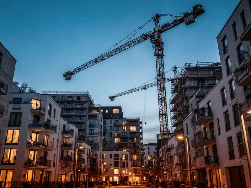 Baugenehmigungen steigen, doch Wohnungsmarkt bleibt angespannt - Foto: über boerse-global.de