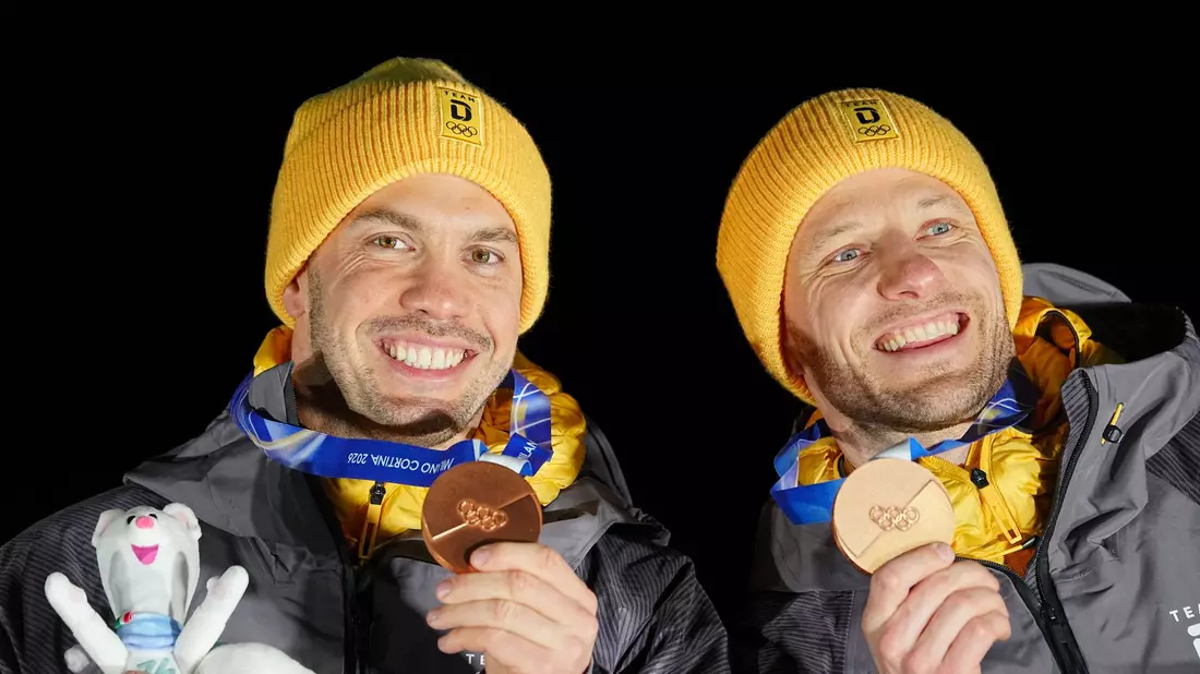 In Mailand gewann das Duo Bronze im Doppelsitzer und Gold mit der deutschen Team-Staffel. (Archivbild) - Bild: Michael Kappeler/dpa