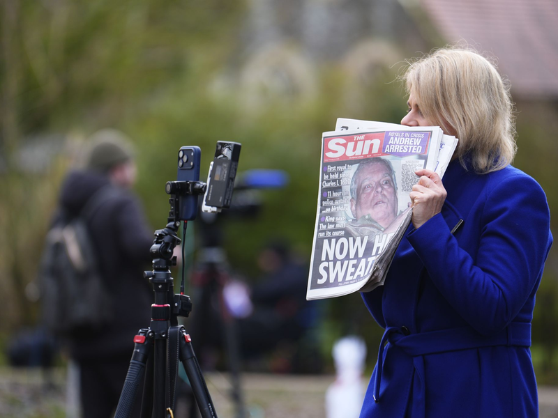 Die Festnahme des Ex-Prinzen sorgt für Aufregung. - Foto: Jordan Pettitt/PA Wire/dpa