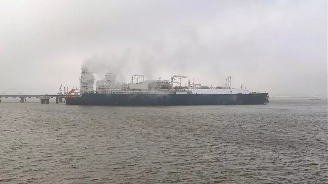 Schwimmendes LNG-Terminal in Wilhelmshaven (Archiv) - Bild: via dts Nachrichtenagentur