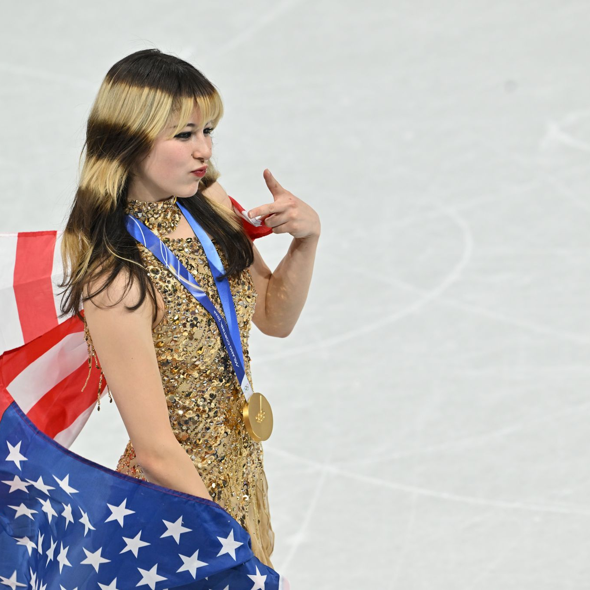Alysa Liu lief unbeschwert zum Olympiasieg. - Foto: Peter Kneffel/dpa